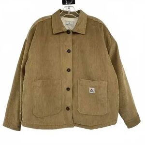 Cozy Tan Corduroy Teddy Jacket